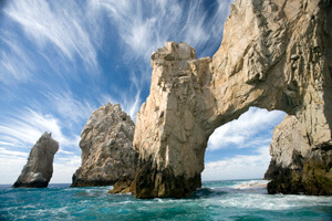 san lucas arch, between sea of cortez and ocean pacific