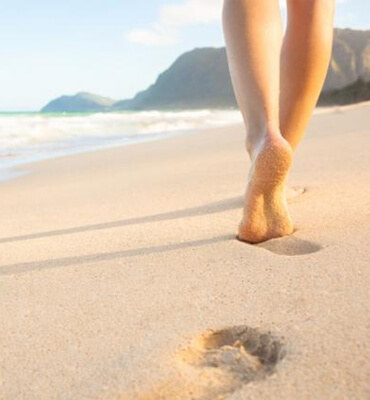 Walking at the Beach during your Vacations