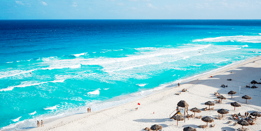 Cancun beaches in december