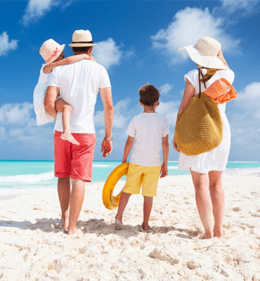 Familia Vacacionando en Cancún