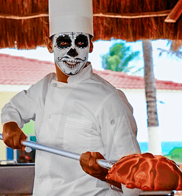 traditional pan de Muertos (bread of the dead) at the Resort Royal Solaris Cancun
