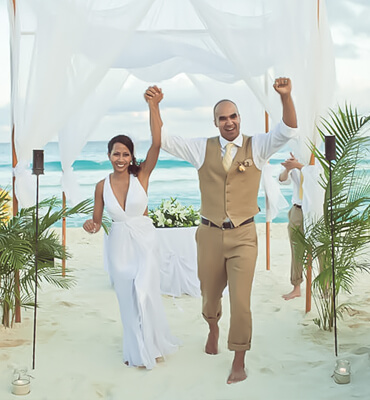 Boda en la Playa de los Hoteles Solaris