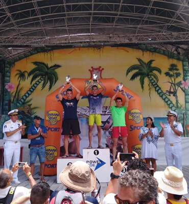 Los Ganadores del recorrido el Cruce en Cancun