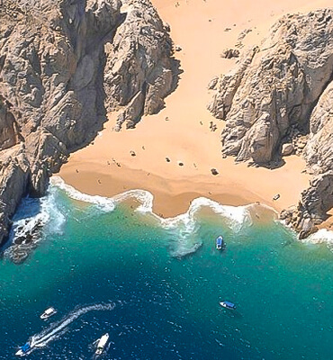 La playa del Amor en Los Cabos