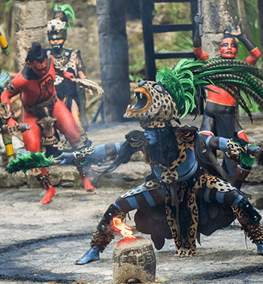 Show maya en el Parque de Xcaret